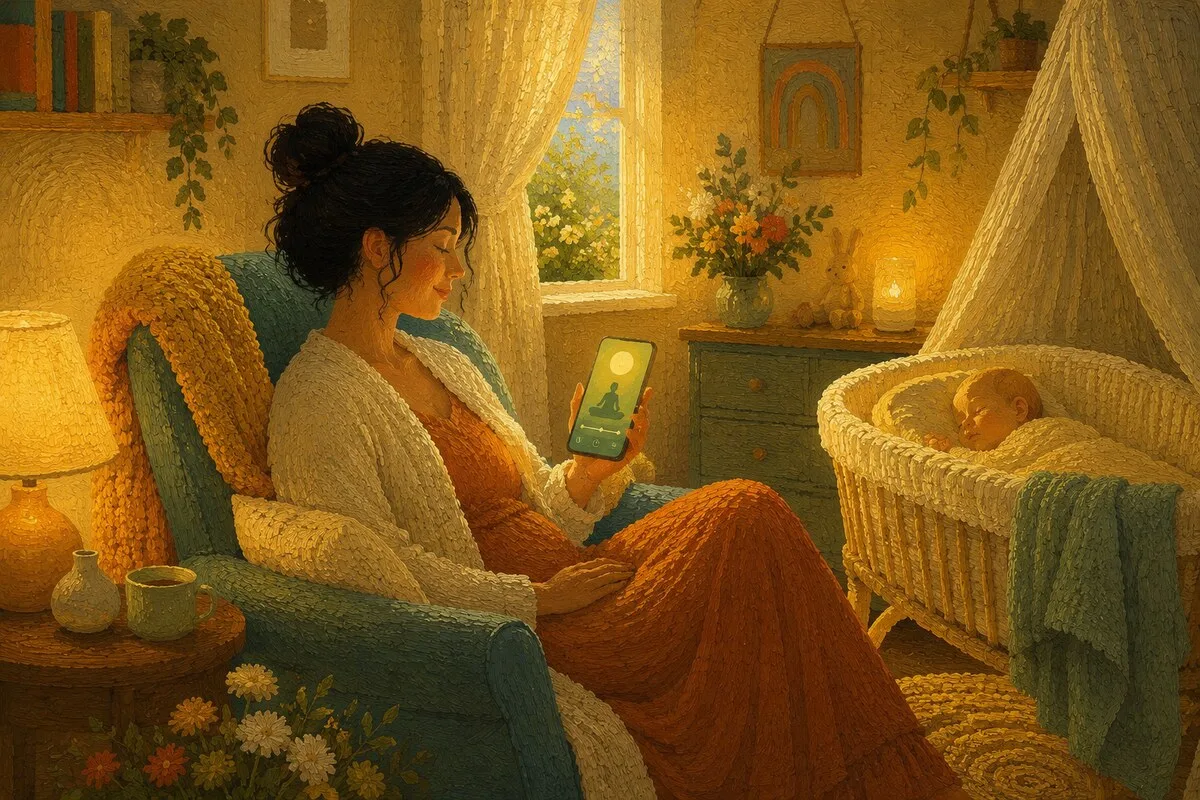 The Best Meditation, Affirmation & Visualisation Apps for the Postpartum Period